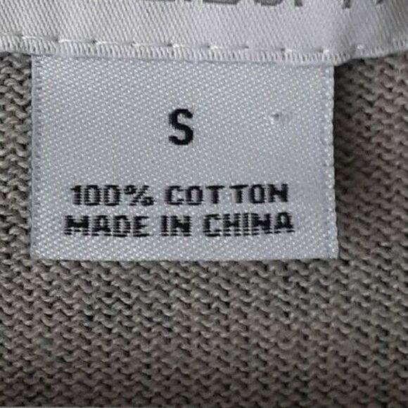 Liz Claiborne Women's Small Cardigan Sweater Gray Snake Skin Print - Picture 3 of 5